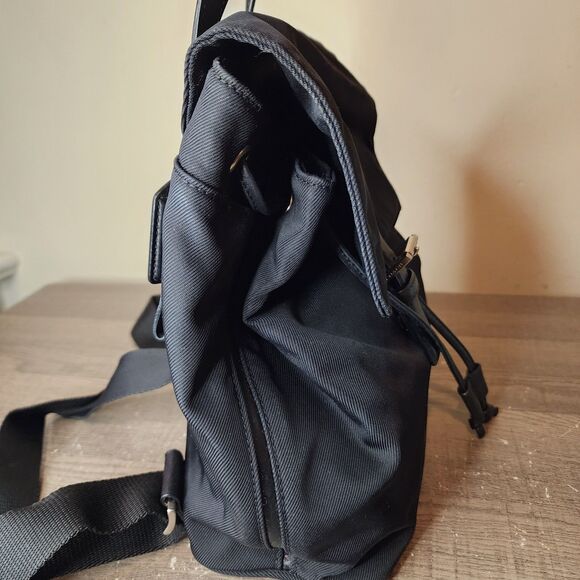 Y2K Mini Backpack Coach Black Nylon Leather Trim E3J-7441 - Picture 11 of 14